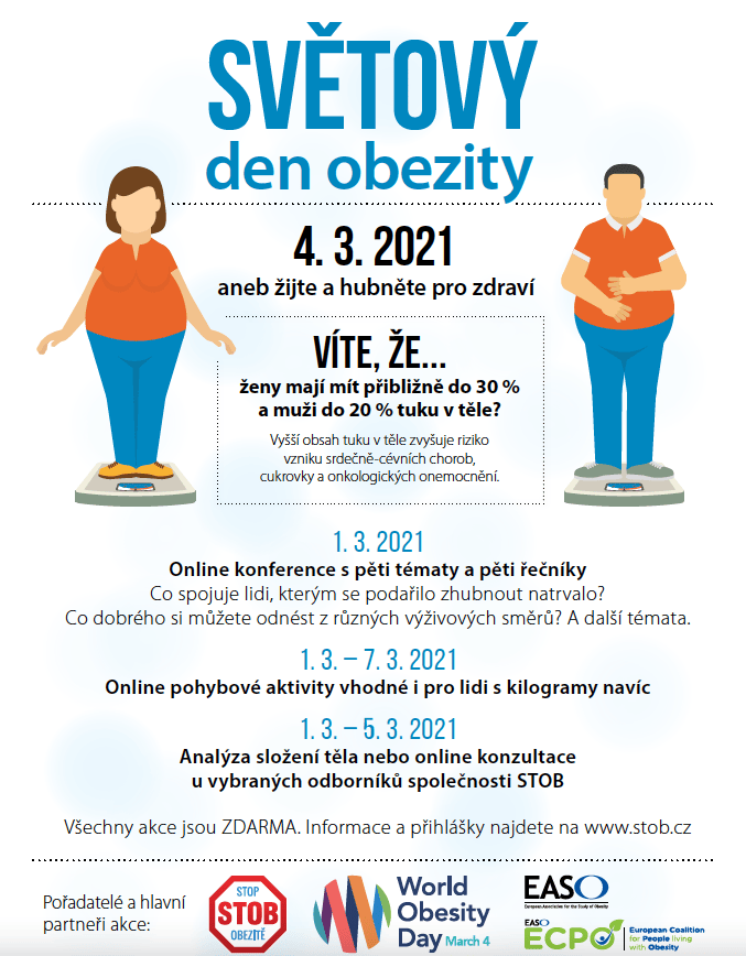 A poster for the swetovy den obesity.