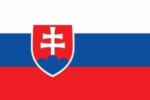 The flag of slovakia.