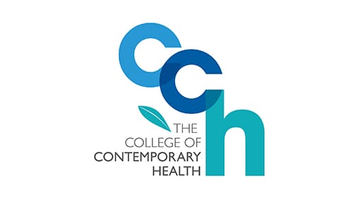 The college of contemporary health logo.
