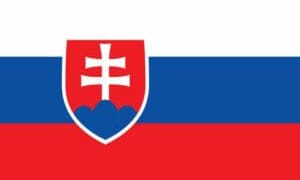 The flag of slovakia.
