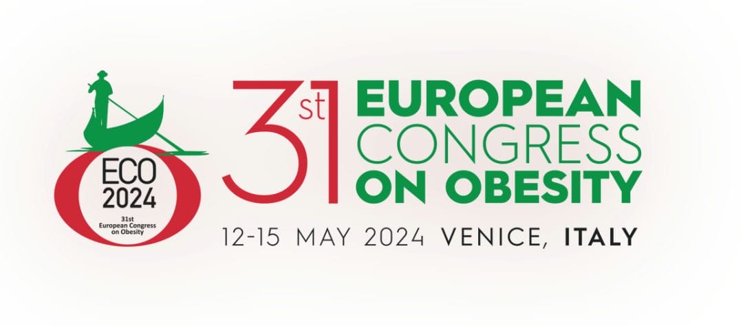 Logo of the 31st european congress on obesity, scheduled for 12-15 may 2024 in venice, italy.
